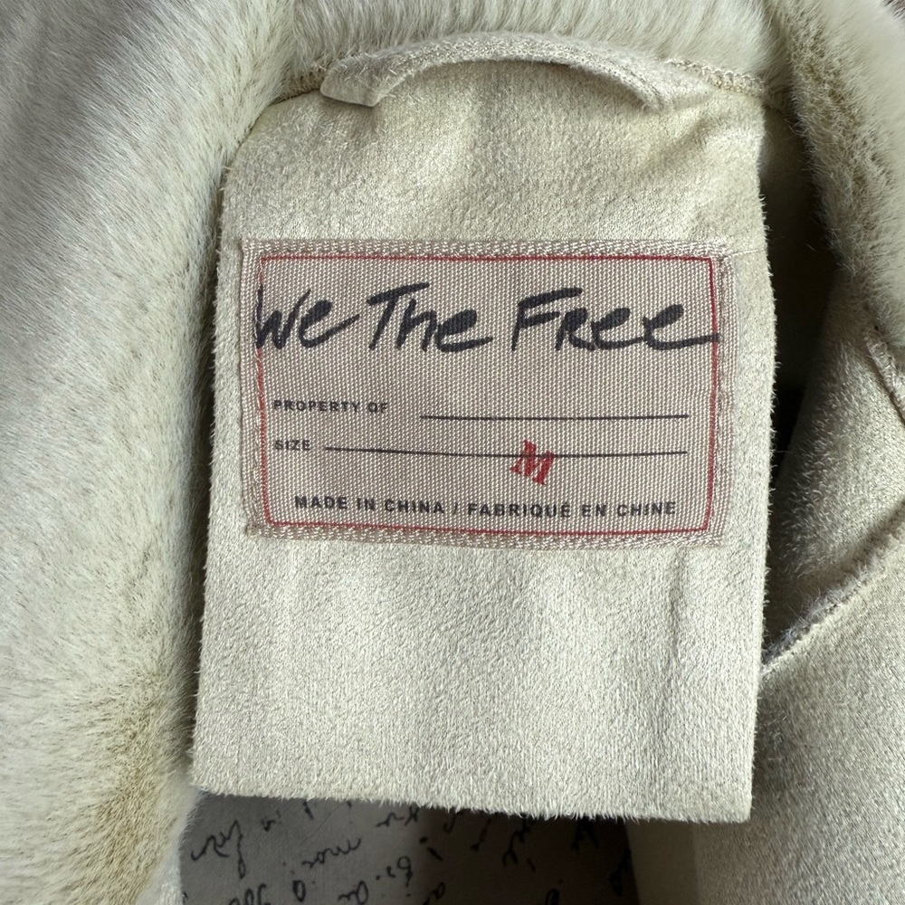 Free People We The Free Cozy Opal Swing Jacket Faux Fur Oversized Ivory - Picture 12 of 12